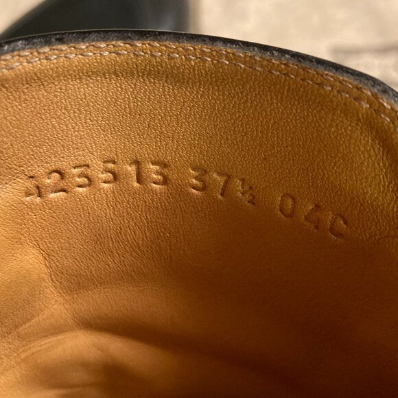 Gucci Black Leather Mules Loafers Slippers Gold Hardware EU Size 37.5 (US 7.5) - Picture 12 of 15